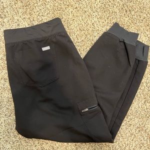 figs black size large petite zamora joggers